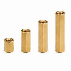 M3x5mm Hex Spacer Brass (F2F) - 10 Nos product image