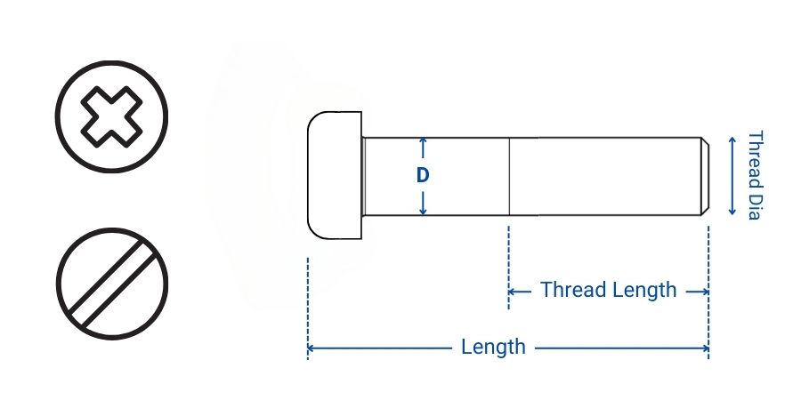 Stainless Steel Pan Head Machine Screw