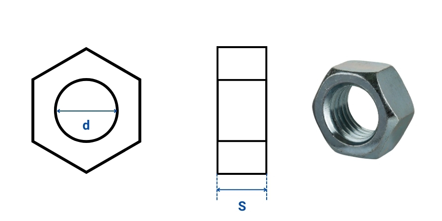 Stainless Steel Hex Nut (BSW) Stainless Steel Hex Nut (BSW)