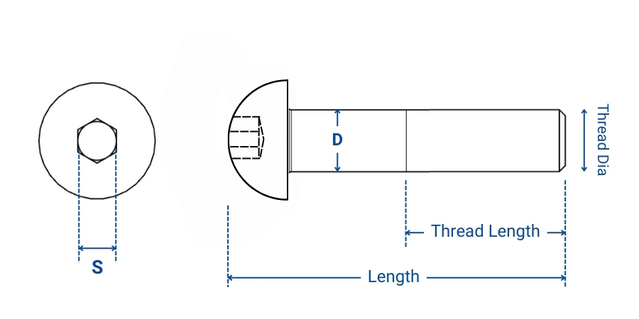Stainless Steel Button Head Socket Screw Stainless Steel Button Head Socket Screw