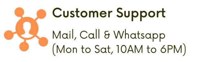 Flexible Customer Support: from 10AM to 5PM on Monday to Saturday