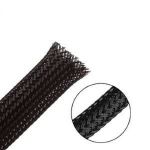 12mm Black Colour Braided Cable Sleeve - 2 Meter