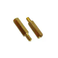 M3x25mm Hex Standoff Brass (M2F) - 10 Pcs