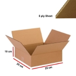 Cardboard Box 25L X 25W X 10H cm Double Wall (5 ply) Heavy - 10 Pcs