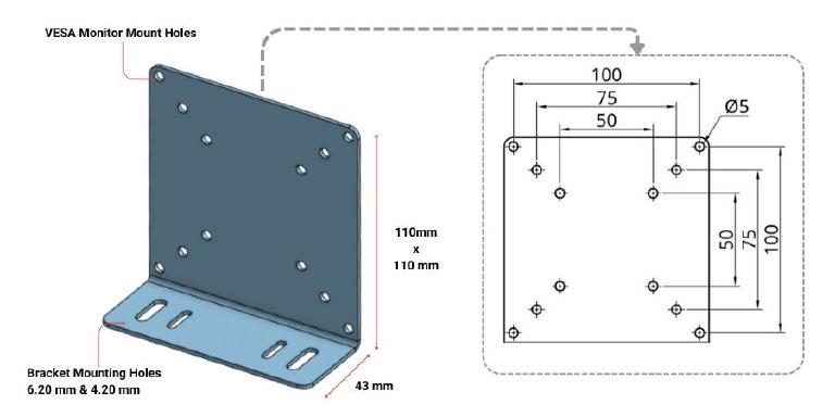 Mounting Bracket for monitors and TVs